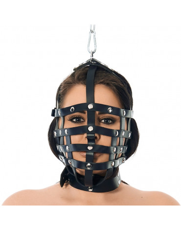 Rimba - Riemen masker met ophangring aan bovenzijde