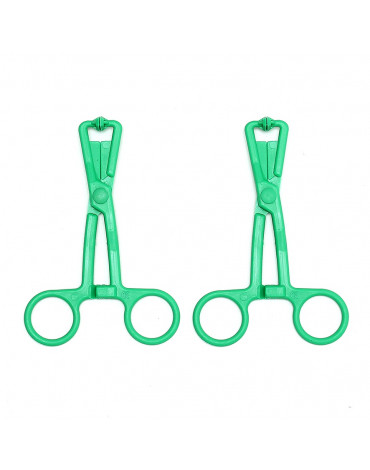 Rimba - Scissor nipple clamps of synthetic material (pair)