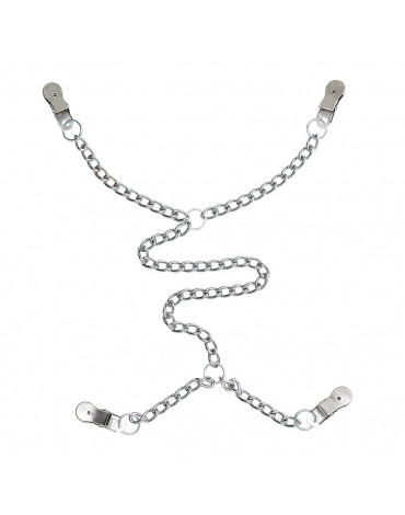 Rimba - Nipple to labia clamps with chain
