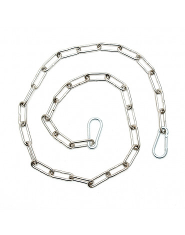 Rimba - Chain. welded. with 2 carabine hooks 100 cm.