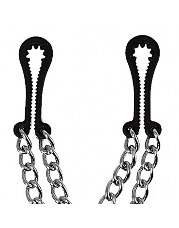 Rimba - Nipple clamps plastic with double chain
