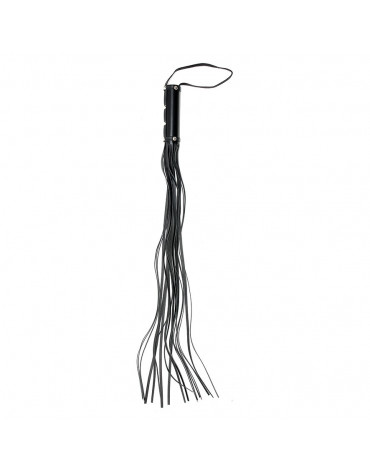 Rimba Bondage Play - Whip with 19 Strings (80 cm) - Black