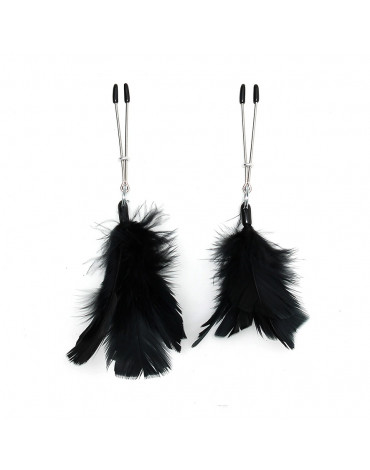 Rimba - Nipple clamps with feathers