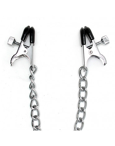 Rimba - Nipple clamps MEDIUM, adjustable, with chain
