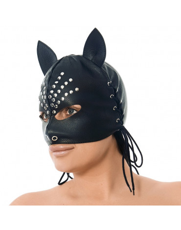 Rimba - Maske mit Ohren, verziert mit Nieten