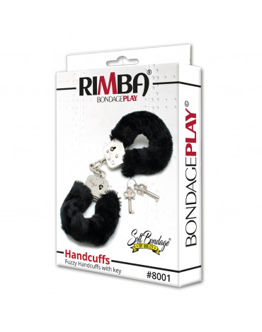 Rimba - Polizei Handschellen mit schwarze Pelz