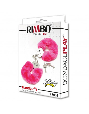 Rimba - Polizei Handschellen mit rosa Pelz