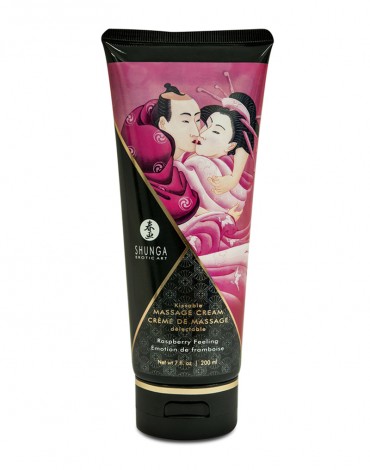 Shunga - Kissable Massage Cream - Raspberry Feeling - 200 ml