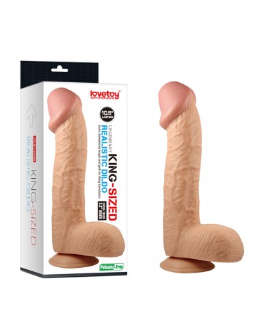 LoveToy - King-Sized Dildo 10.5" / 26.7 cm - Realistische Dildo - Nude