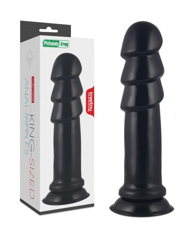 LoveToy - King-Sized Dildo 11.25" / 28.5 cm - Anale Plug - Black