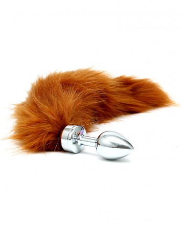 Rimba - Butt plug SMALL with brown tail (unisex)