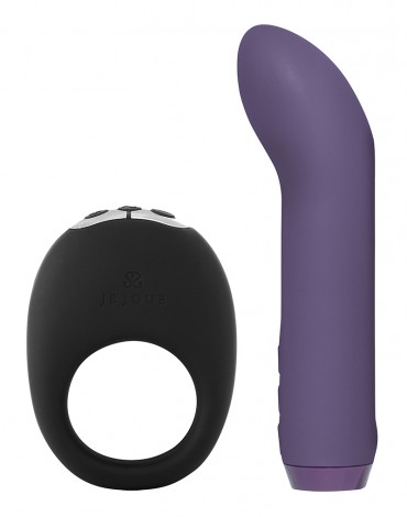 Je Joue - Mio & Bullet Couples Collection - Set of Cock Ring & Bullet Vibrator - Black & Purple
