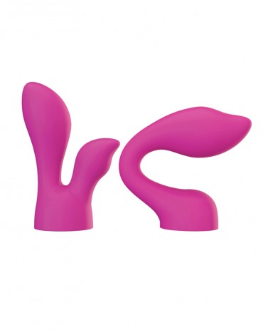 PalmPower - PalmSensual - 2 Attachments for Wand Vibrator - Pink