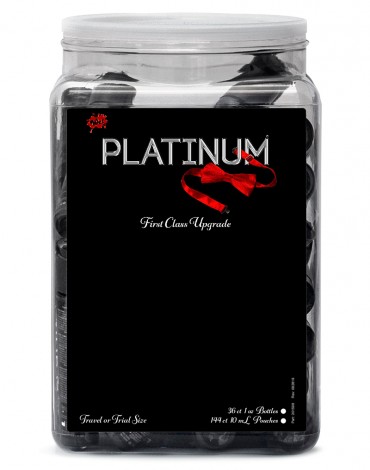 WET Platinum Silicone Lubricant 36 x 30ml. in Counter Bowl display