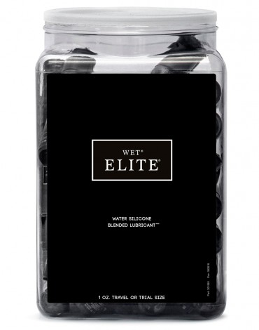 WET Elite Black Water Silicone Blend 36 x 30ml. in Counter Bowl