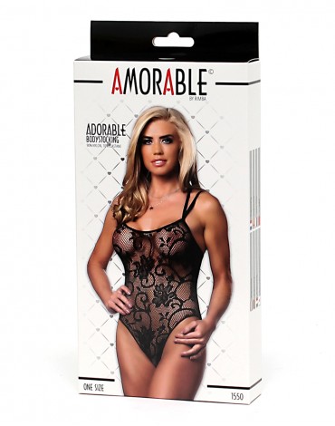 Amorable by Rimba - Bodystocking - One Size - Black