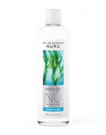 Mixgliss - NU Algue - Gel de massage 2 en 1 et lubrifiant à base d'eau - 250 ml
