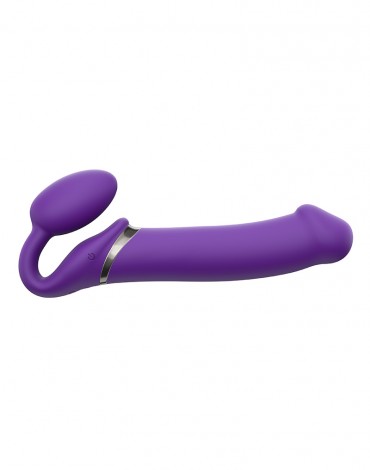 Strap-On-Me - Bendable Strap-On Vibrator with Remote Control Size XL - Purple