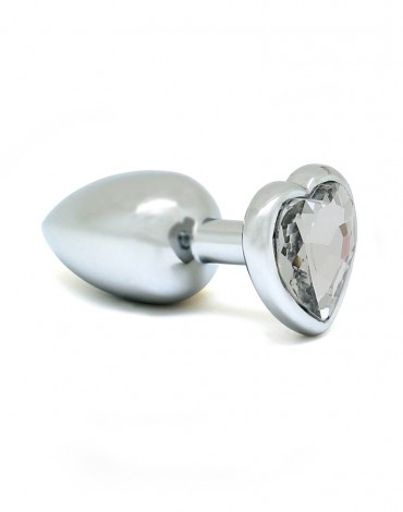 Rimba - Butt plug SMALL with Heartshaped cristal (unisex)