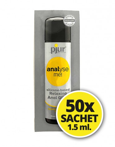 pjur - Analyse Me - Lubricante a base de silicona - 50 sobres de 1.5 ml