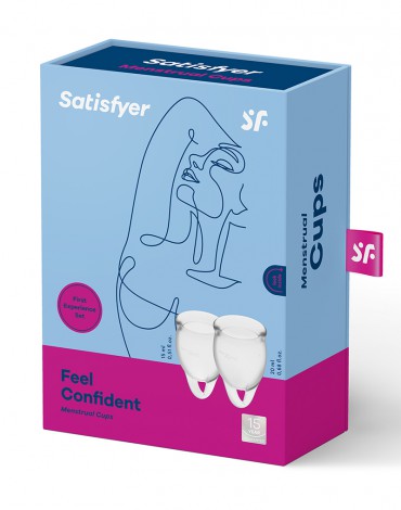 Satisfyer Feel Confident Menstrual Cup (Transparent)