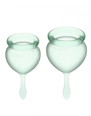 Satisfyer Feel Good Menstrual Cup (Light Green)