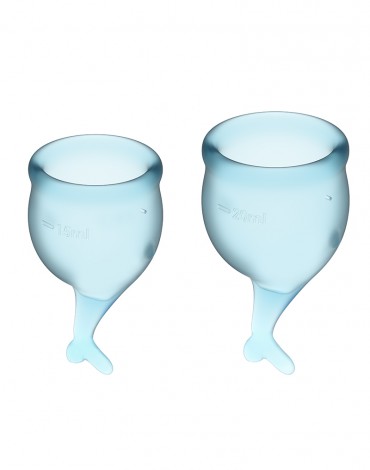Satisfyer Feel Secure Menstrual Cup (Light Blue)