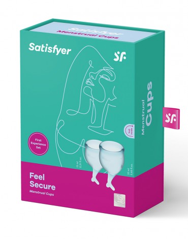 Satisfyer Feel Secure Menstrual Cup (Light Blue)