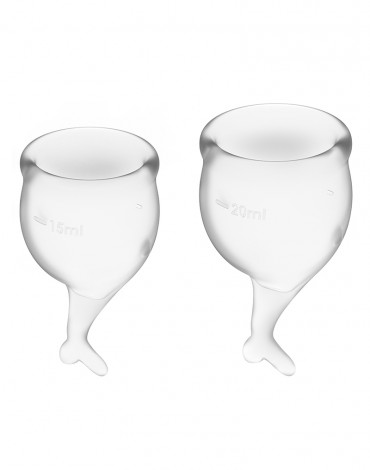 Satisfyer Feel Secure Menstrual Cup (Transparent)