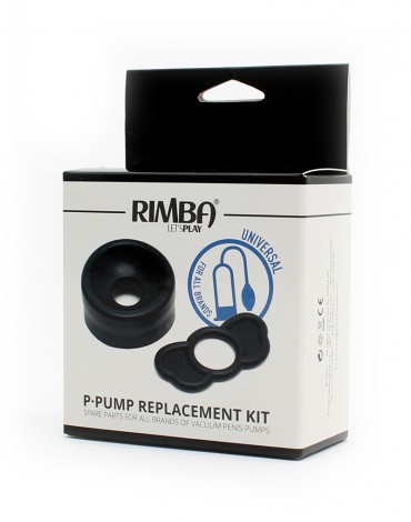 Rimba Toys - P-Pump Vervangingsset met 2 Ringen - Zwart