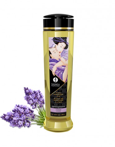Shunga - Massage Oil - Sensation Lavender - 240 ml
