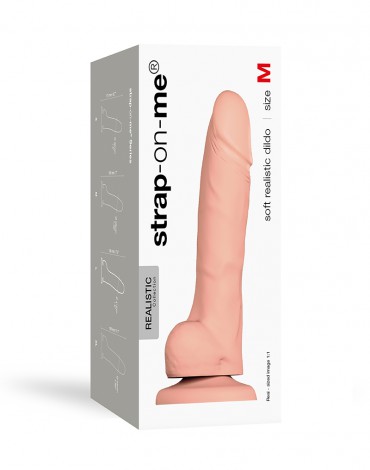 Strap-On-Me - Soft Realistic Dildo Size M - Nude