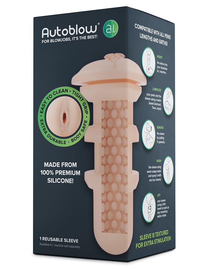Autoblow A.I. Silicone Vagina Sleeve - Sleeve for Masturbator