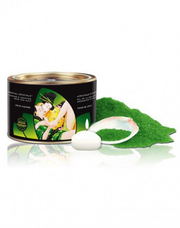 Shunga - Oriental Crystals Lotus Flowers - Dode Zee Zout - 600 g