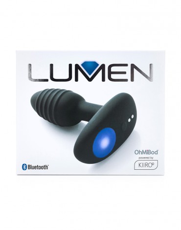 Kiiroo OhMiBod - Lumen - Interactive Butt Plug - Black