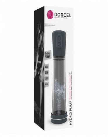 Dorcel - Hydro Pump - Oplaadbare penispomp - Zwart - 6072509
