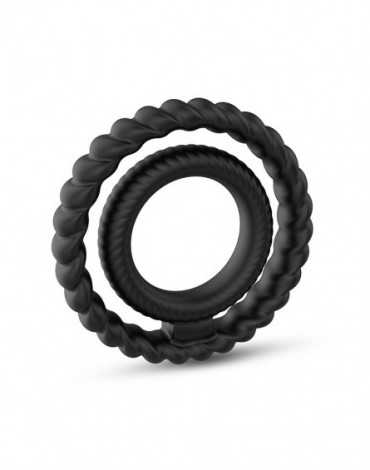 Dorcel - Dual Ring - Cock Ring - Negro - 6072547