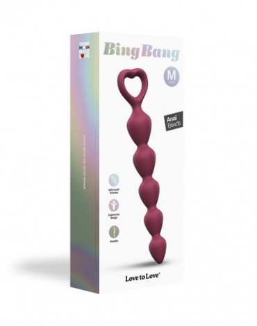 Love to Love - Bing Bang Size M - Anal Beads - Plum