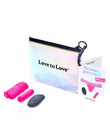 Love to Love - Secret Panty 2 - Panty Vibrator with Remote Control - Pink