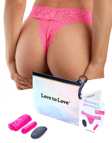 Love to Love - Secret Panty 2 - Panty Vibrator with Remote Control - Pink