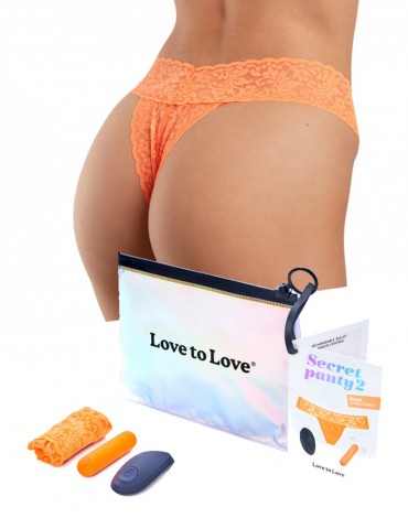 Love to Love - Secret Panty 2 - Panty Vibrator with remote control - Orange