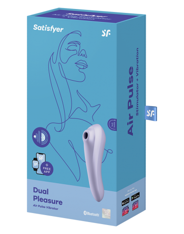 Satisfyer Dual Pleasure Mauve / incl. Bluetooth and App