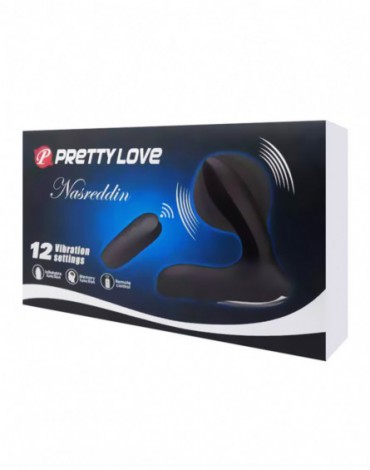 Pretty Love - Nasreddin - Anale stimulator met afstandsbediening - Zwart