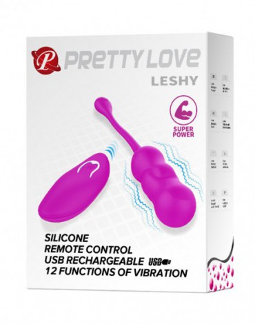 Pretty Love - Leshy - Vibrating Egg with Remote Control - Pink