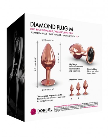 Dorcel - Diamond Plug M - Butt Plug - Rose