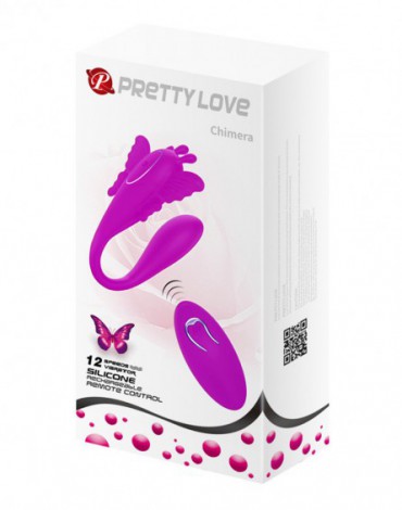Pretty Love - Chimera - Couple Vibrator with Remote Control - Pink