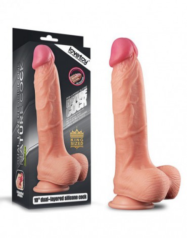 Love Toy - Realistic Dildo 25 cm - Nude