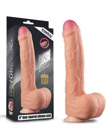 Love Toy - Realistic Dildo 28 cm - Nude