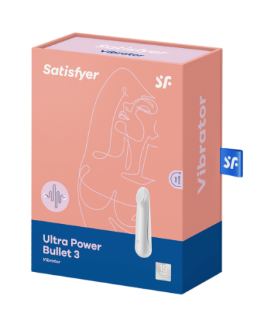Satisfyer - Ultra Power Bullet 3 - Bullet Vibrator - Wit