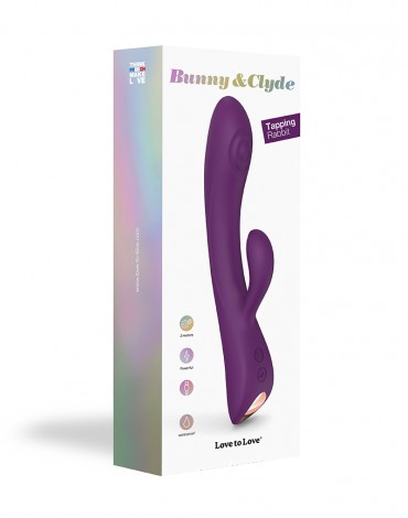 Love to Love - Bunny & Clyde - Rabbit Vibrator - Paars